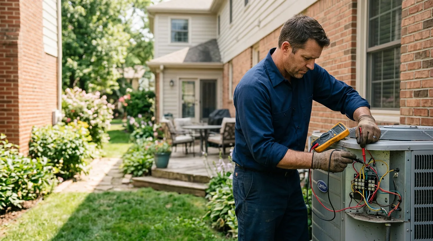 HVAC technician working near Hesston, PA